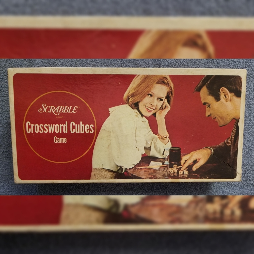 Scrabble Brand Crossword Cubes Game 1968